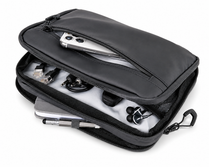Troika Waterproof Zipper Tech Accessory Organizer