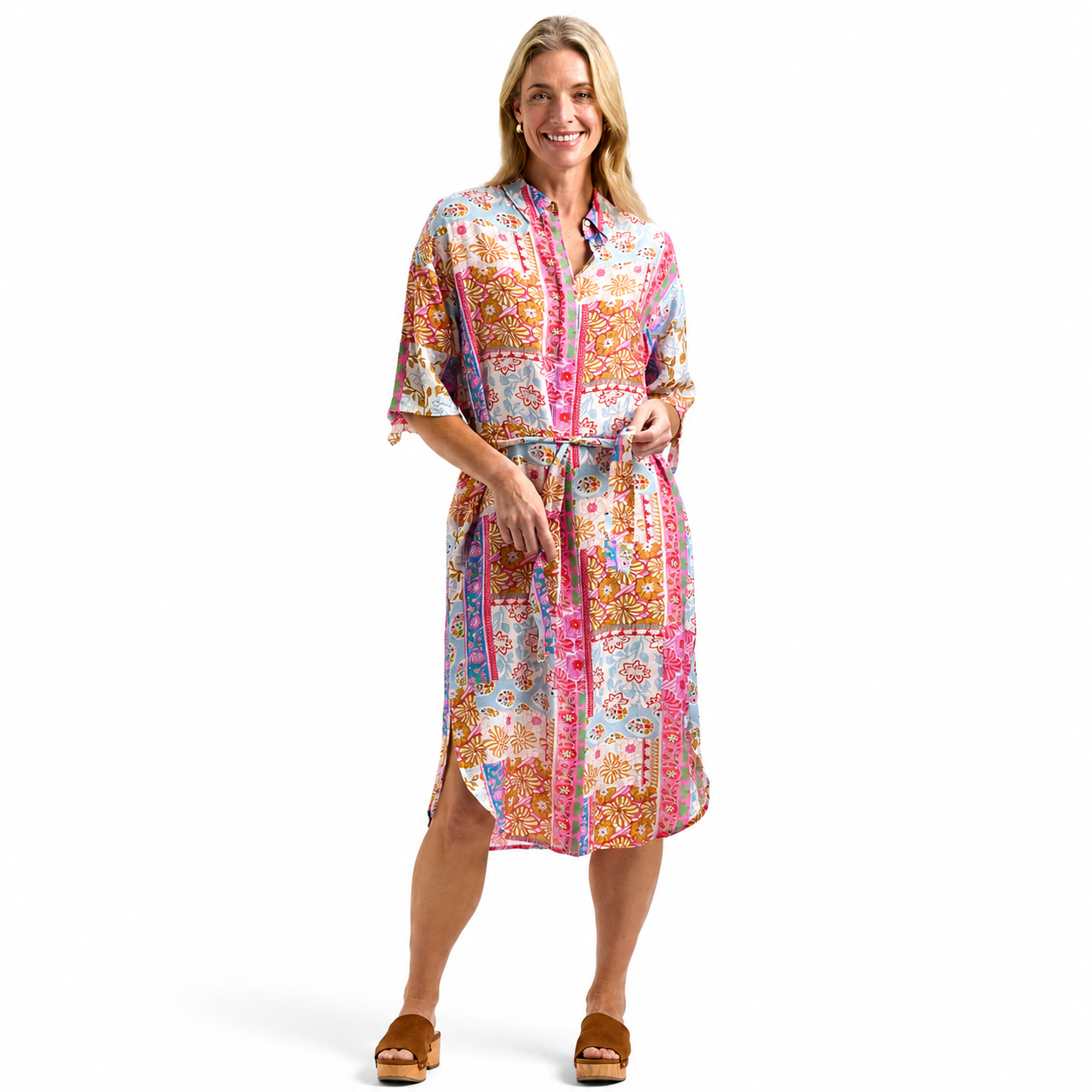 Zaket & Plover Print Shirt Dress