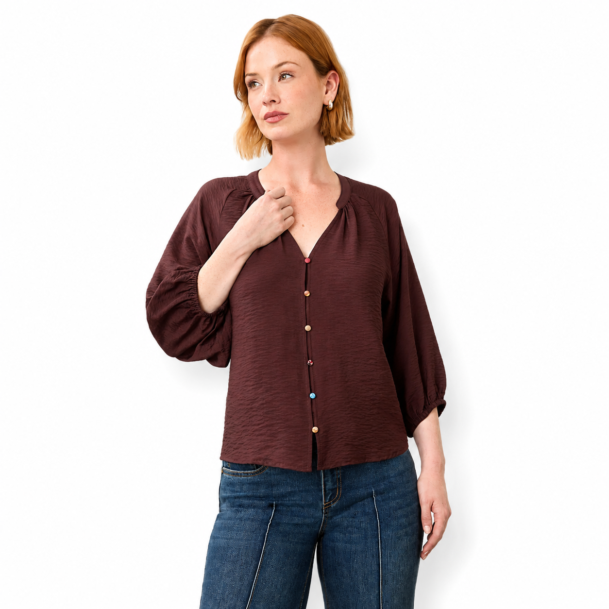 FDJ Colorful Button Shirt