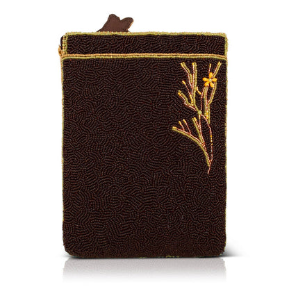 Reach For It beaded giraffe crossbody bag