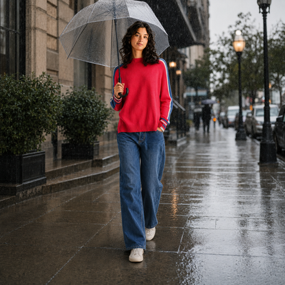 Zaket & Plover Two-Way Funnel Neck Sweater