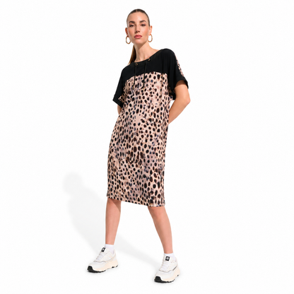 Joseph Ribkoff Silky Knit Animal Print Dress