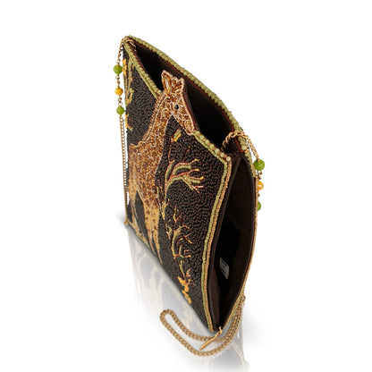 Reach For It beaded giraffe crossbody bag