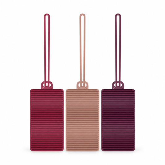 Travelon Set of 3 Silicone Privacy Luggage Tags
