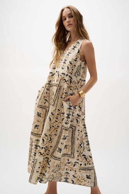 Joseph Ribkoff Floral Sleeveless Maxi Dress, Style #262908