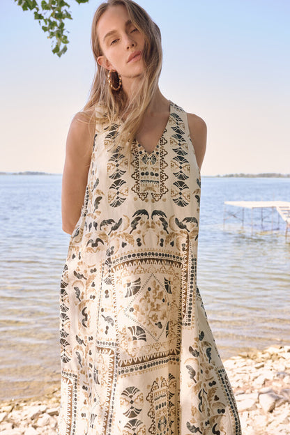 Joseph Ribkoff Floral Sleeveless Maxi Dress, Style #262908
