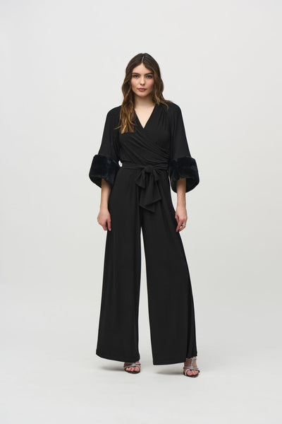 Joseph Ribkoff Cropped Fur Cuffs Shrug, Style #244914