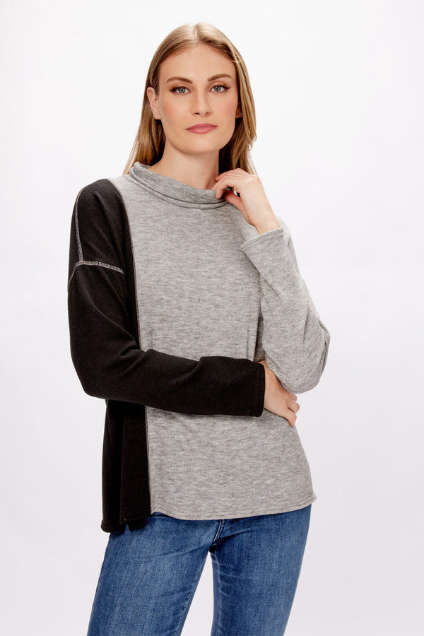 Joseph Ribkoff Colour-blocked Knit Sweater, Style #234181 Joseph Ribkoff