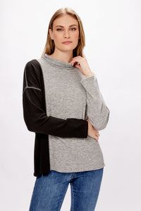 Joseph Ribkoff Colour-blocked Knit Sweater Style 234181