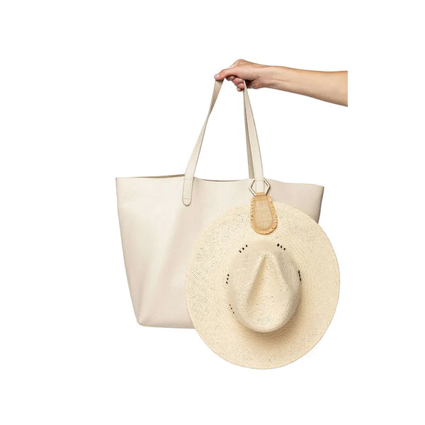 Lindsay Albanese THE FRAY Raffia Toptote Hat Clip