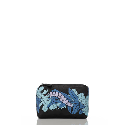 Aloha Mini Pouch in Mokihana Huckleberry on Black, Style #MNPBT184 Aloha