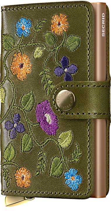 SECRID Premium Miniwallet - Stitch Floral