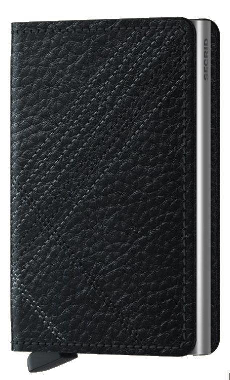 SECRID Slimwallet - Stitch Linea Black
