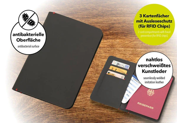 Troika Slim Pass RFID / Anti-Bacterial Passport Cover Troika