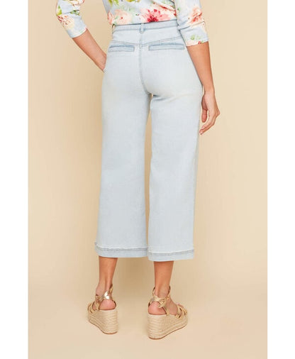 Renuar Collection Cropped Wide Leg Jeans, Style #R11001D