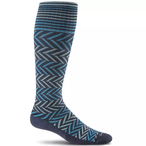 Sockwell Women's Chevron OTC | Moderate Graduated Compression Socks, Style #SW7W