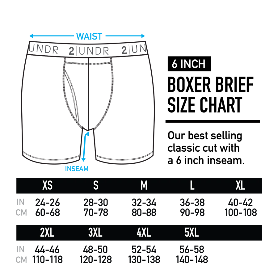 2UNDR Flow Shift 6" Boxer Brief