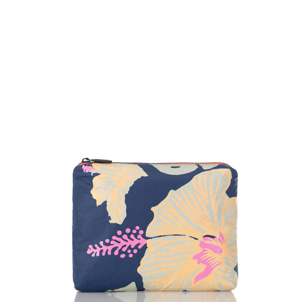 Aloha Small Pouch in Papeʻete Neon Moon on Navy