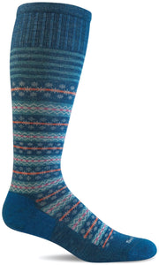 Sockwell Women's Mini Fairisle | Moderate Graduated Compression Socks, Style #SW166W