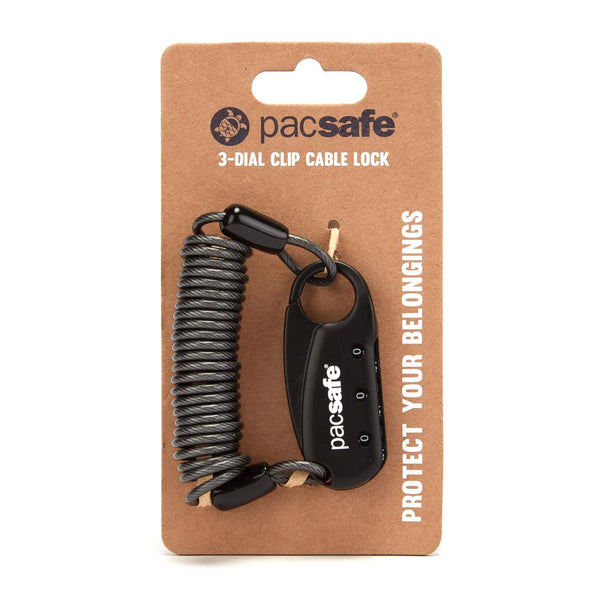 Pacsafe 3-Dial Clip Cable Lock
