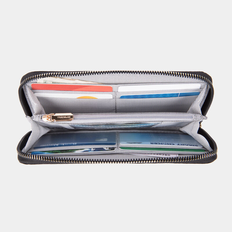 Travelon RFID Blocking Single Zip Wallet Travelon
