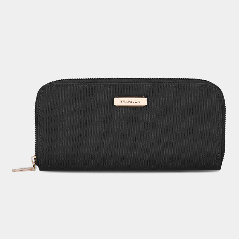 Travelon RFID Blocking Single Zip Wallet Travelon