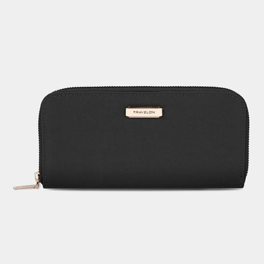 Travelon RFID Blocking Single Zip Wallet Travelon