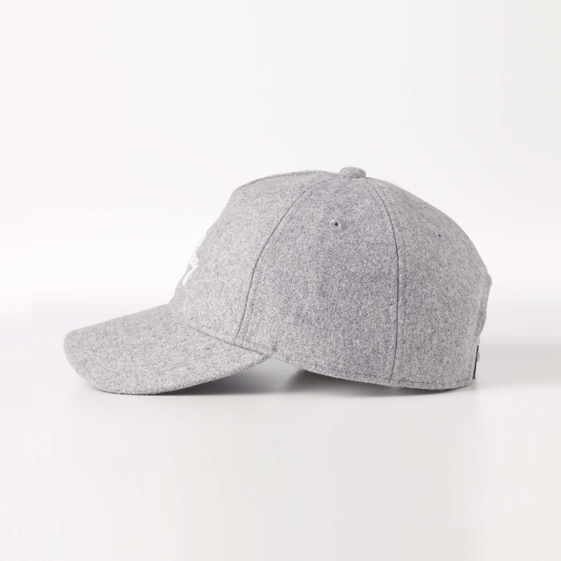 Grey wool baseball cap clearance