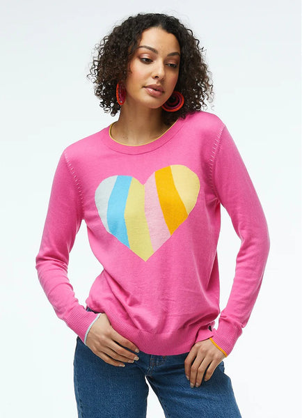 Zaket & Plover Pattern Heart Sweater